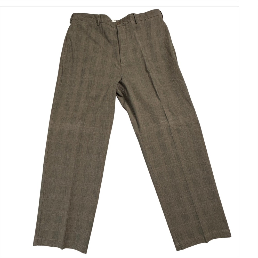 Daniel Cremieux Collection Mens Plaid Dress Pants Tag Size 38x29 Great Condition